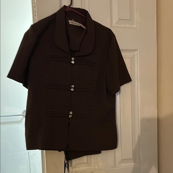 Kathie Lee Collection Brown Pantsuit - Picture 1 of 1
